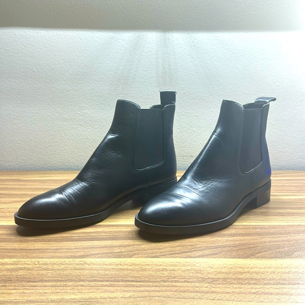 Zara Black Chelsea Boots size 38